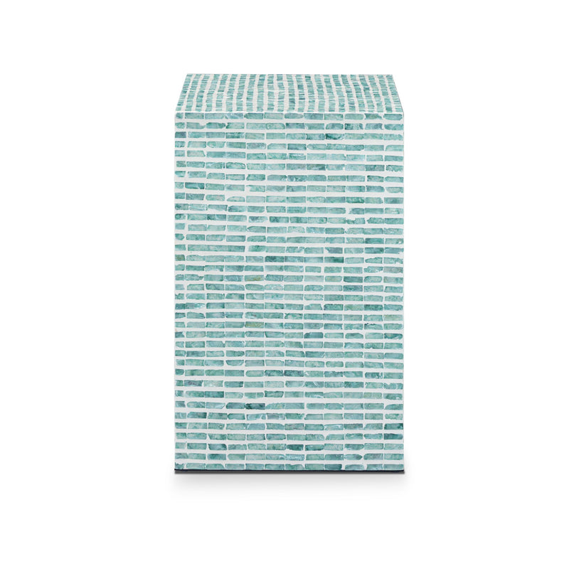 Tia - Mother Of Pearl Nightstand - Blue