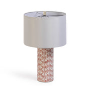 Lassy - Ribbon Capiz Shell Table Lamp - Pink - R&R Furniture Gallery (Fountain Valley, CA)