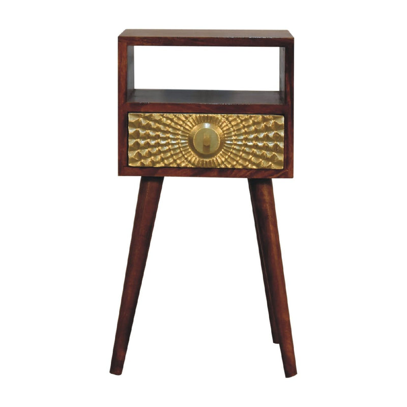 Eden - Mini Nightstand - Chestnut - R&R Furniture Gallery (Fountain Valley, CA)