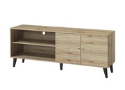 Amidon - TV Stand, With 2 Storage Shelves And 1 Cabinet - R&R Furniture Gallery (Fountain Valley, CA)