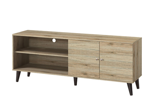 Amidon - TV Stand, With 2 Storage Shelves And 1 Cabinet - R&R Furniture Gallery (Fountain Valley, CA)