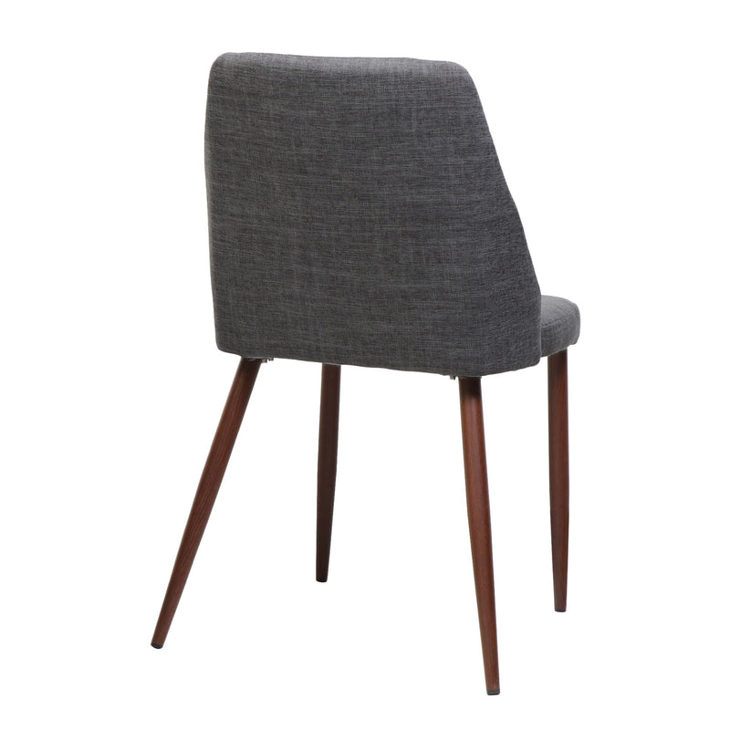 Modern Dining Chair With Iron Legs And Wood Finish - R&R Furniture Gallery (Fountain Valley, CA)