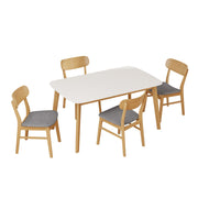 5 Piece Dining Set With Table And Upholstered Chairs - R&R Furniture Gallery (Fountain Valley, CA)
