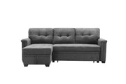 Ashlyn - Reversible Sleeper Sectional Sofa With Storage Chaise, USB Charging Ports And Pocket - R&R Furniture Gallery (Fountain Valley, CA)