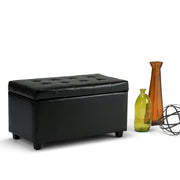 Cosmopolitan - Storage Ottoman - Midnight Black - R&R Furniture Gallery (Fountain Valley, CA)
