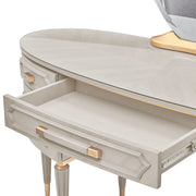 St. Charles - Vanity Desk - Dove Gray - R&R Furniture Gallery (Fountain Valley, CA)