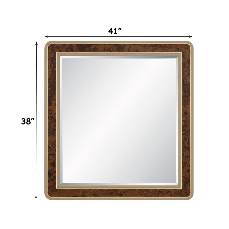 Marcelino - Mirror - Cherry Oak - R&R Furniture Gallery (Fountain Valley, CA)