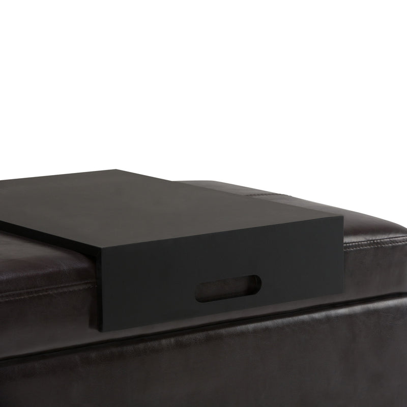 Oregon - Contemporary Storage Ottoman Bench With Tray - R&R Furniture Gallery (Fountain Valley, CA)