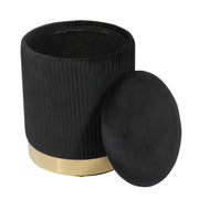 Zoe - Velvet Storage Ottoman - R&R Furniture Gallery (Fountain Valley, CA)