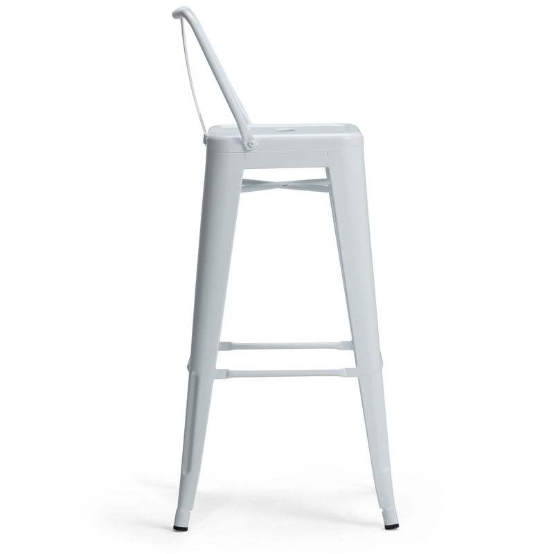 Rayne - Curved Back Metal Stool (Set of 2) - R&R Furniture Gallery (Fountain Valley, CA)