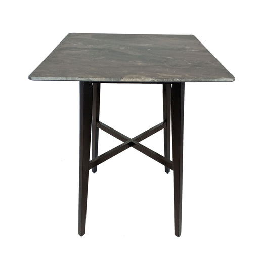 Modern Noble House bar height dining table with rubberwood legs and laminate tabletop, perfect for casual dining spaces.