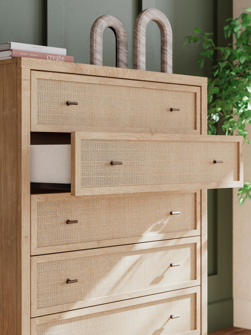 Cielden - Five Drawer Wide Chest - Two-Tone - R&R Furniture Gallery (Fountain Valley, CA)