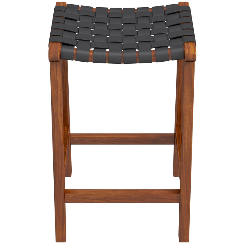 James - Mid-Century Modern Genuine Counter Stool - R&R Furniture Gallery (Fountain Valley, CA)