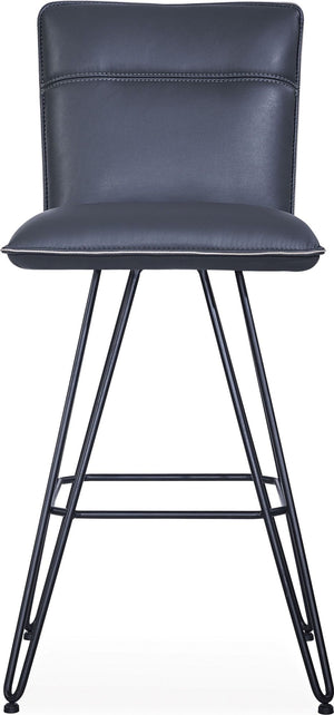 Demi Hairpin Leg Swivel Bar Stool in Cobalt