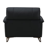 Eilene - Chair - Black Top Grain Leather - R&R Furniture Gallery (Fountain Valley, CA)