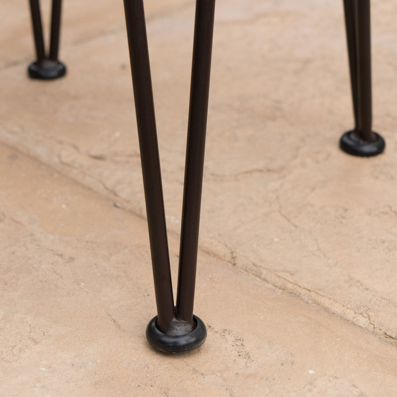 Outdoor Barstool With Angled Metal Legs - Brown - R&R Furniture Gallery (Fountain Valley, CA)
