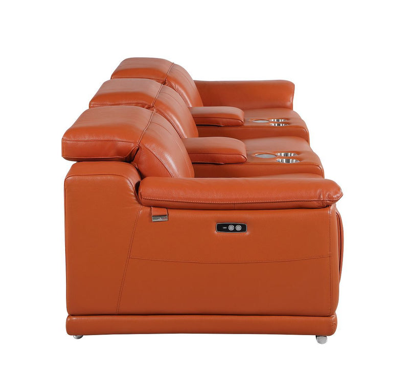 9762 - 5-Piece Modular Power Reclining Sofa And Loveseat Set With 3 Power Recliners In