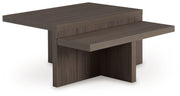 Zendex - Occasional Table Set (Set of 2) - Brown - R&R Furniture Gallery (Fountain Valley, CA)