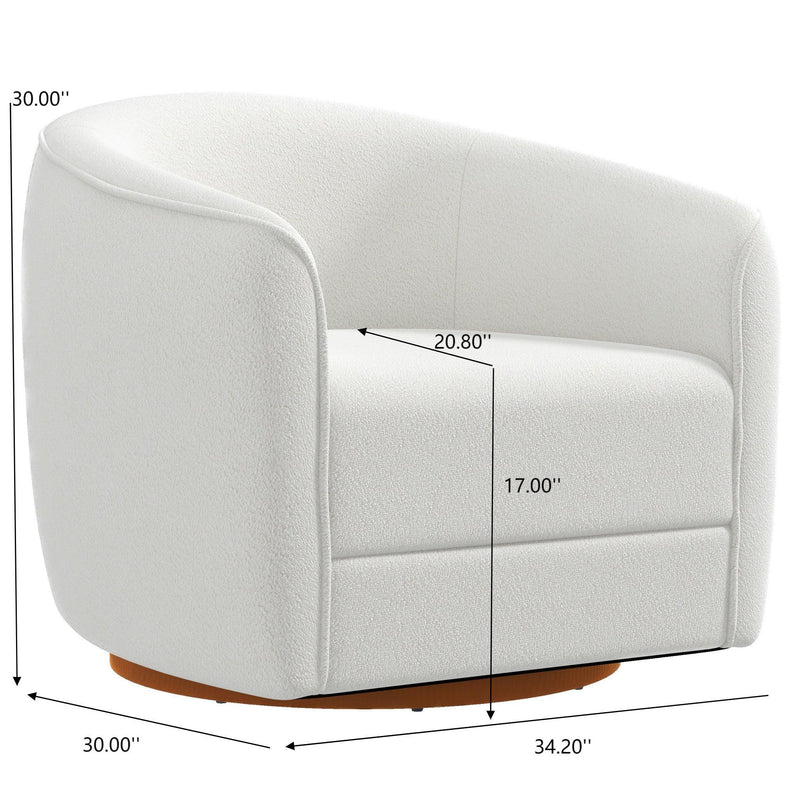 Elise - Mid-Century Modern Swivel Chair - R&R Furniture Gallery (Fountain Valley, CA)