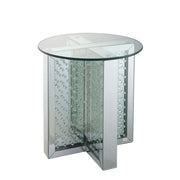 Nysa - 23" End Table - Mirrored & Faux Crystals - R&R Furniture Gallery (Fountain Valley, CA)