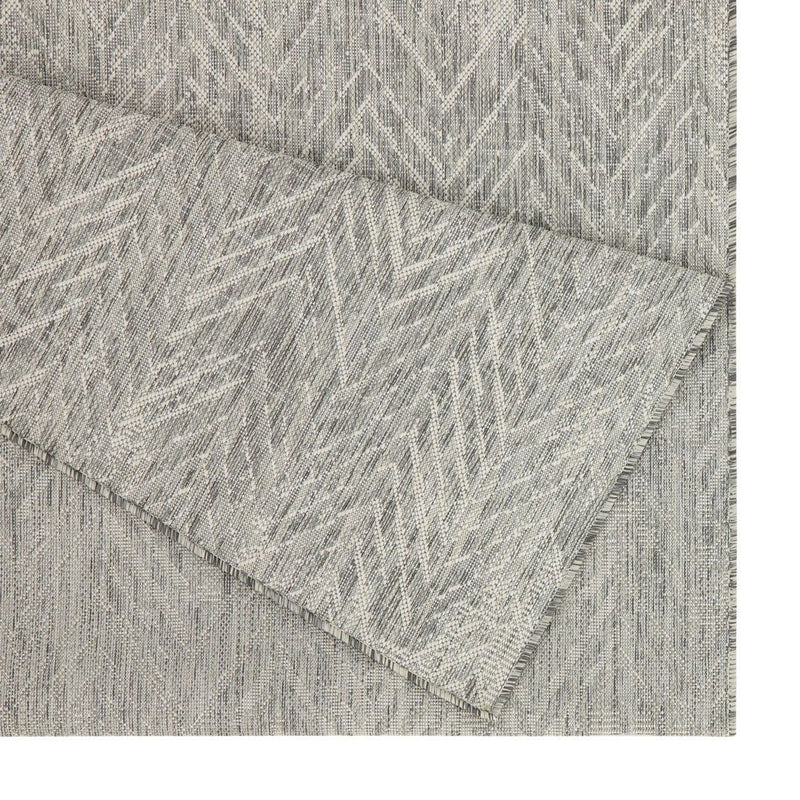 Sunshine - 5'3" X 7'3" Indoor, Outdoor Area Rug - Silver - R&R Furniture Gallery (Fountain Valley, CA)