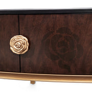 Camellia Field - Media Cabinet - Dark Brown - R&R Furniture Gallery (Fountain Valley, CA)
