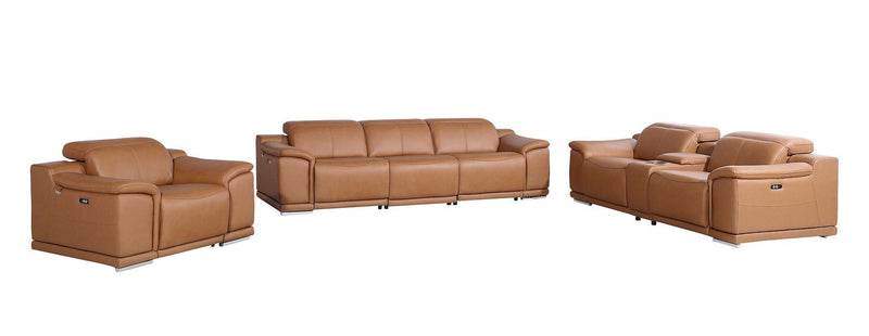 9762 - 7-Piece Modular Power Reclining Sofa, Loveseat And Chair Set With 6 Power Recliners In
