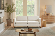 Modern Sofa With Solid Wood Legs, 3 Seater - R&R Furniture Gallery (Fountain Valley, CA)