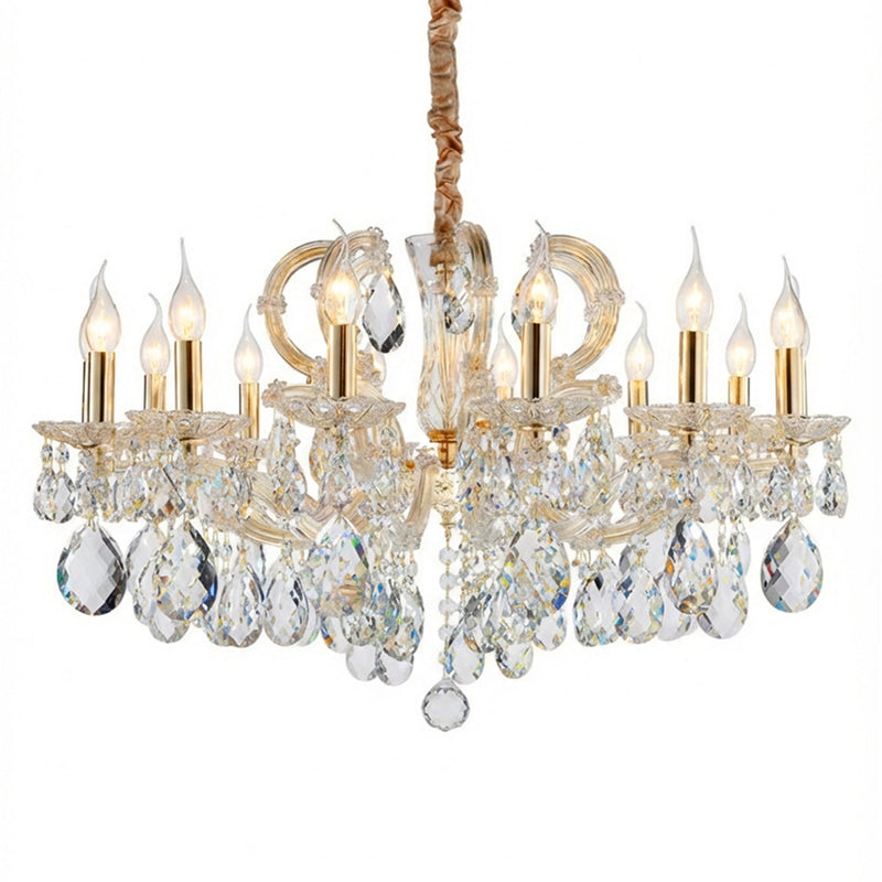 Michael Amini Lighting - Portola 14-Light Traditional Crystal Chandelier - Gold
