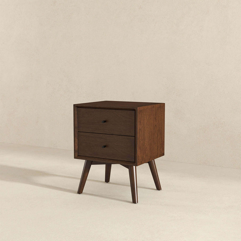 Caroline - Mid-Century Modern Style Night Stand 2 Drawer - R&R Furniture Gallery (Fountain Valley, CA)