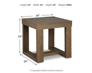 Cariton - Square End Table - Gray - R&R Furniture Gallery (Fountain Valley, CA)