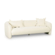 Lou - Performance Velvet Sofa - Cream - R&R Furniture Gallery (Fountain Valley, CA)