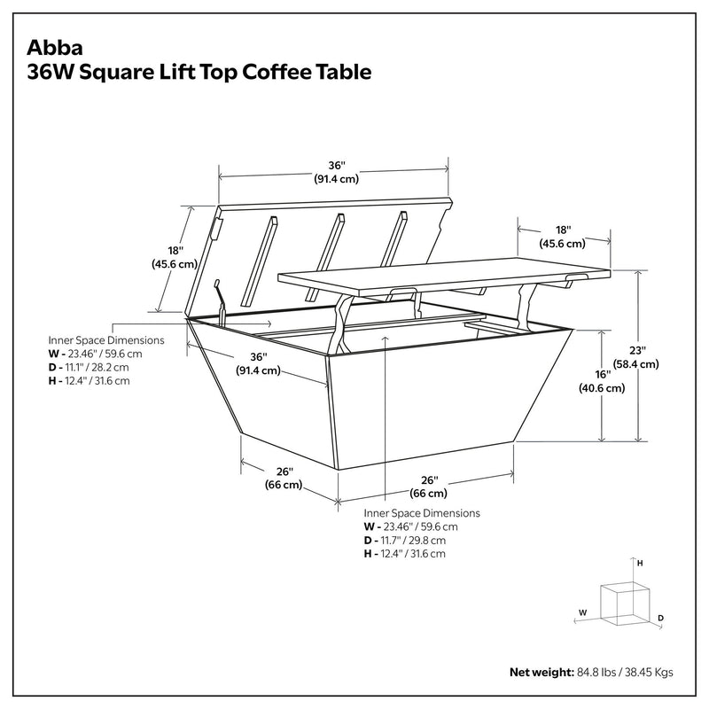 Abba - Handcrafted Coffee Table - R&R Furniture Gallery (Fountain Valley, CA)
