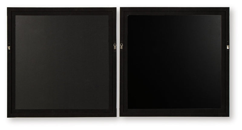 Winbrook - Wall Art Set (Set of 2) - Gray / Tan / Gold Finish - R&R Furniture Gallery (Fountain Valley, CA)
