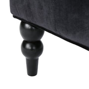 Noble House upholstered loveseat with wing back design and diamond tufting, featuring plush seating and elegant style.