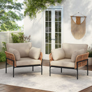 Rope Lounge Chair With Cushions For Modern Spaces - R&R Furniture Gallery (Fountain Valley, CA)