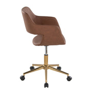 Lumi Source Margarite contemporary desk chair with a sleek design, featuring a cushioned seat and adjustable height for office use.