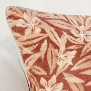 Lamia 22 x 22 inch accent pillow by Villa with decorative fabric design