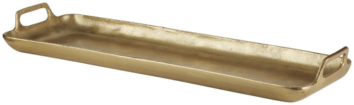Posy - Tray - Gold Finish - R&R Furniture Gallery (Fountain Valley, CA)