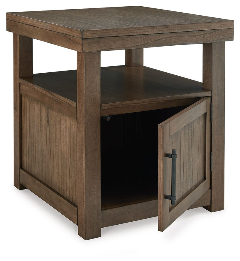Boardernest - Rectangular End Table - Brown - R&R Furniture Gallery (Fountain Valley, CA)