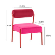 Jolene - Velvet Dining Chair - R&R Furniture Gallery (Fountain Valley, CA)