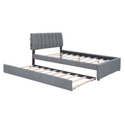 Upholstered Platform Bed With Trundle - R&R Furniture Gallery (Fountain Valley, CA)