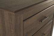 Juararo - Five Drawer Chest - Dark Brown - R&R Furniture Gallery (Fountain Valley, CA)