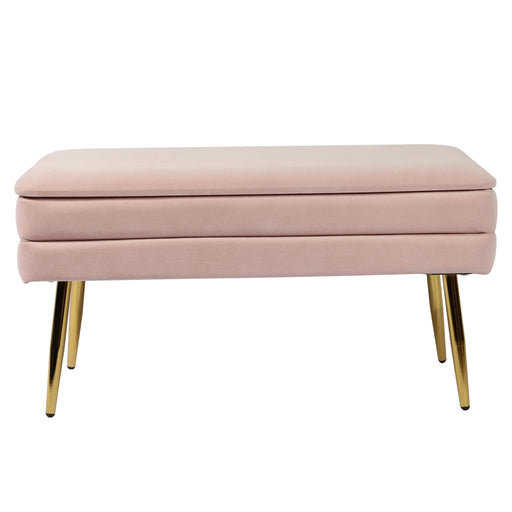 Ziva - Velvet Storage Bench - R&R Furniture Gallery (Fountain Valley, CA)