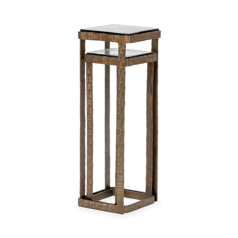 Gillian - Nesting Accent Tables - Brass - R&R Furniture Gallery (Fountain Valley, CA)