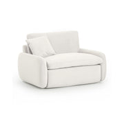 TOV Furniture Rachelle Boucle Lounge Chair with plush boucle upholstery and modern armchair design in a cozy living space.