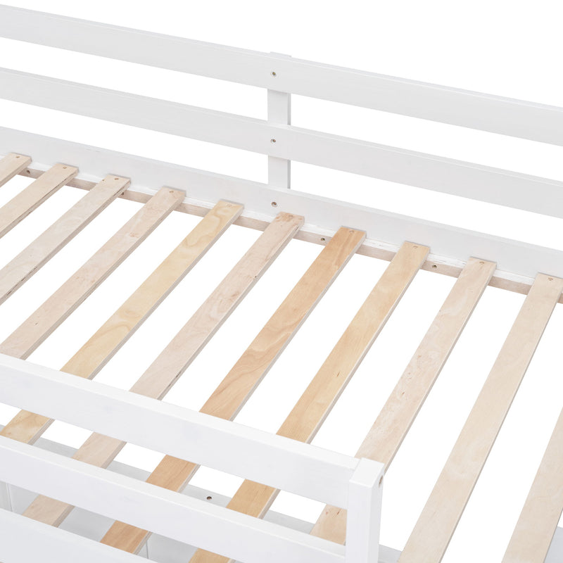 Full Over Full Bunk Bed With Desk - R&R Furniture Gallery (Fountain Valley, CA)