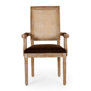 Elegant French Country Style Dining Chair With Cane Backrest - R&R Furniture Gallery (Fountain Valley, CA)