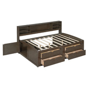 Daybed With 2 Bedside Cabinets, Upper Shelves And 4 Drawers - R&R Furniture Gallery (Fountain Valley, CA)