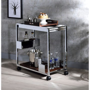 Lisses - Serving Cart - Chrome - R&R Furniture Gallery (Fountain Valley, CA)
